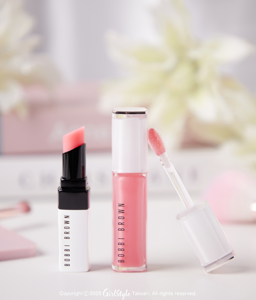 晶鑽極嫩潤色護唇膏(左)、晶鑽桂馥修護潤唇精華(右)