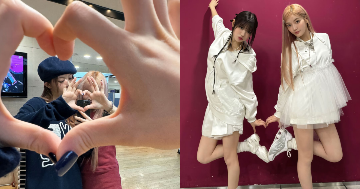 MINJU、IROHA示範兩款雙人愛心