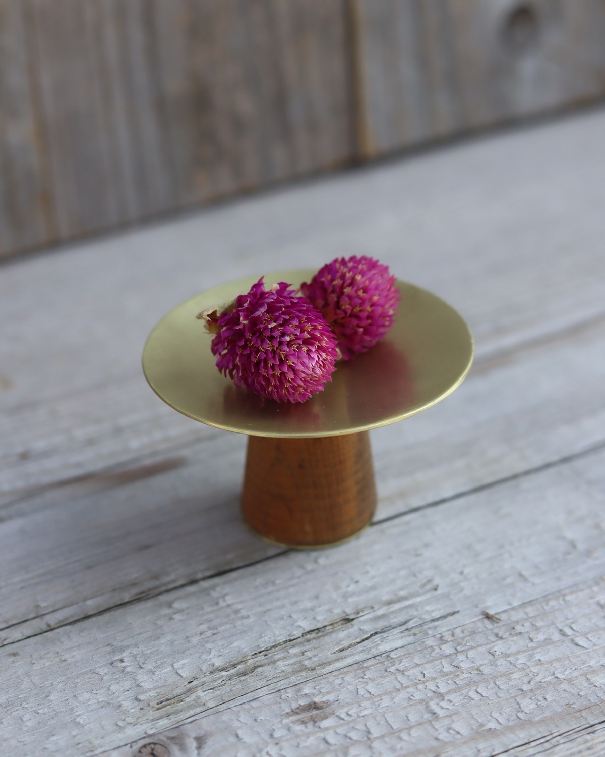 wato|月宴黃銅高腳盤