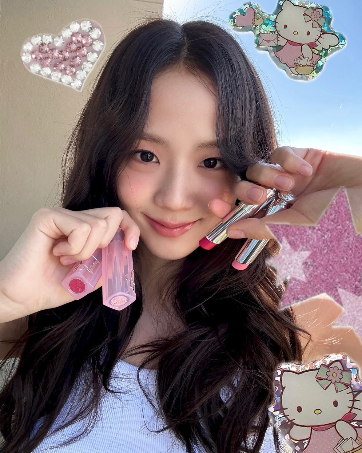 Jisoo愛用Dior 迪奧癮誘粉漾潤唇膏