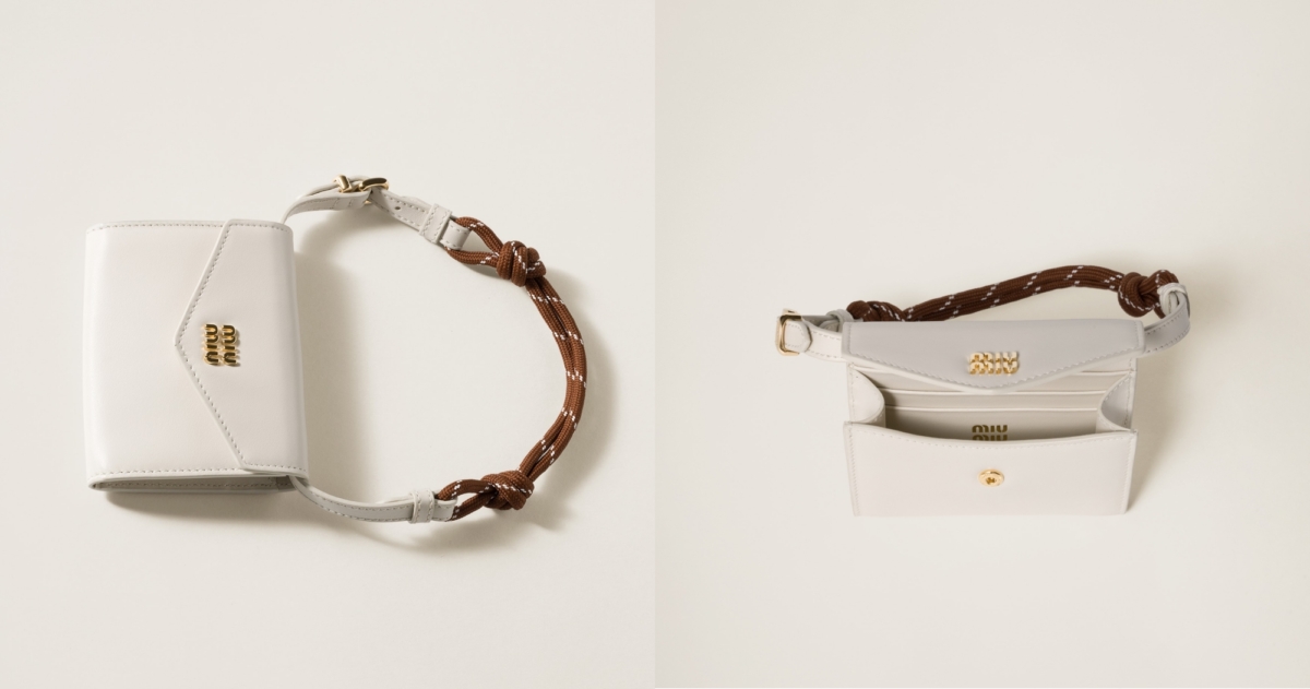 MIUMIU 皮革肩背銀包，NT$25,500