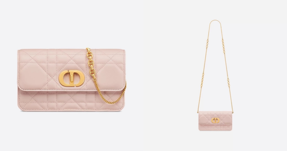 DIOR Miss Caro 附鏈帶手拿包，NT$75,000