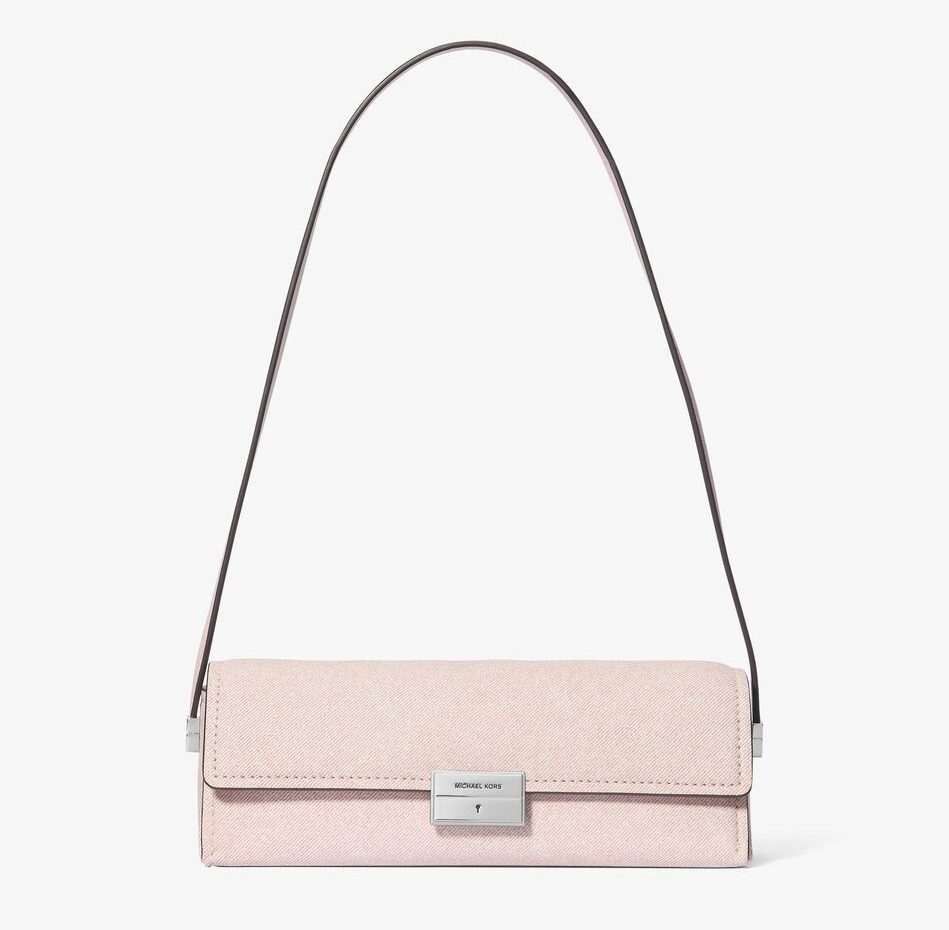 MICHAEL KORS LUDLOW 玫瑰水晶粉長型肩背包,NT$14,100