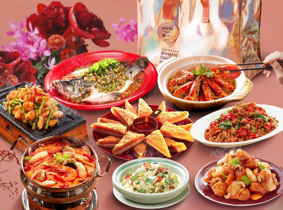 瓦城推出4-5人小家庭組合4,399元與6-7人的大滿足組合6,399元，一系列的泰式年菜