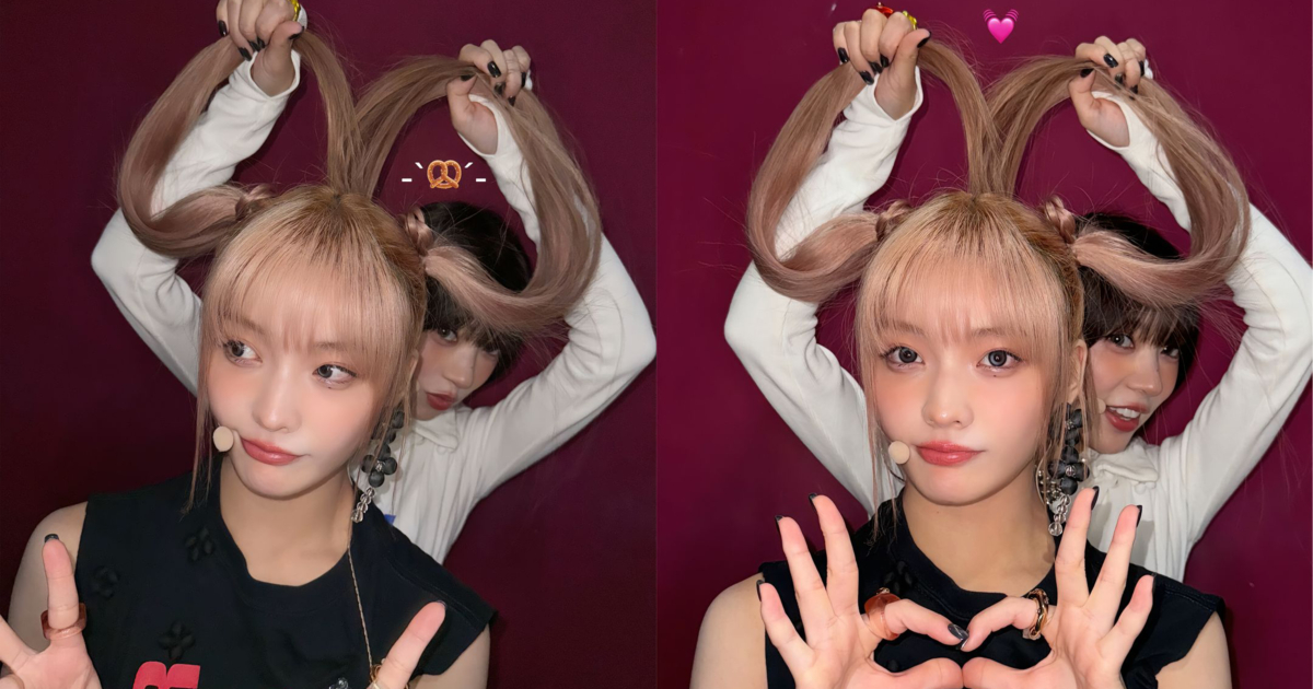 IROHA示範雙馬尾愛心