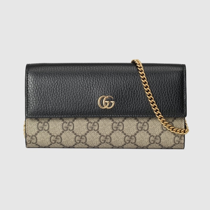 Gucci GG Marmont鏈帶錢包