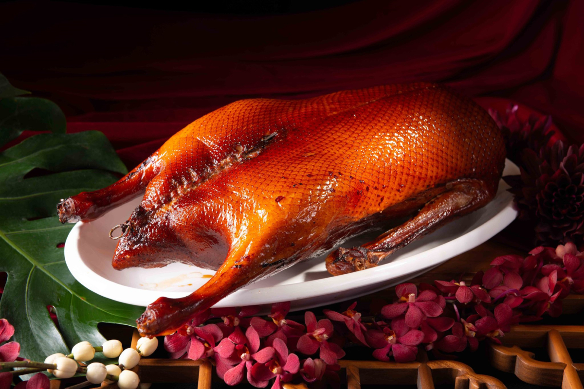 礁溪寒沐酒店「豐采沐春」年菜「相思木燒鵝三吃」