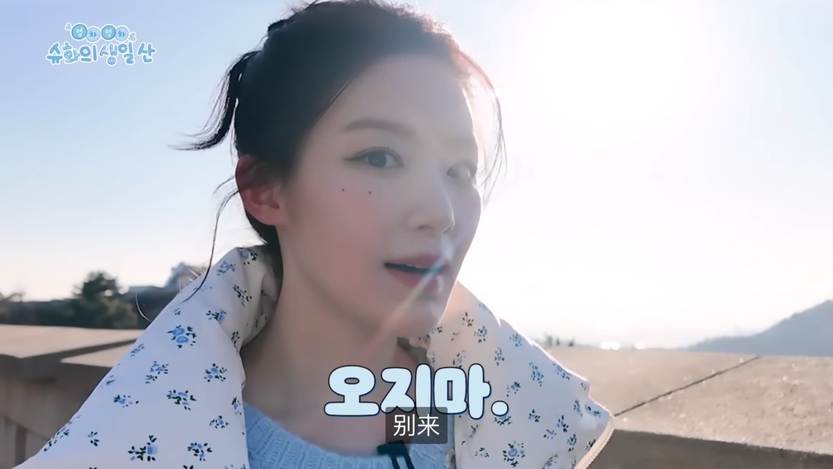 (G)I-DLE舒華搞笑要歌迷別來爬山