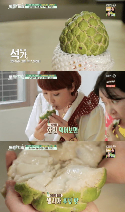 台灣釋迦曾經登上韓綜。