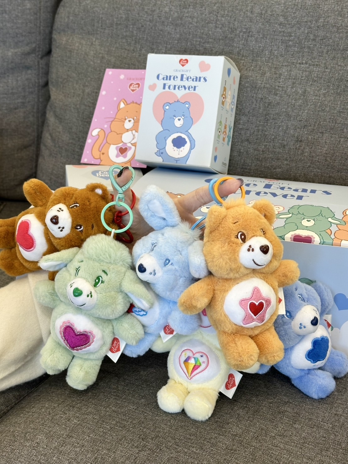 Care Bears & Cousins 毛絨玩偶吊飾鑰匙圈盲盒,NT$450