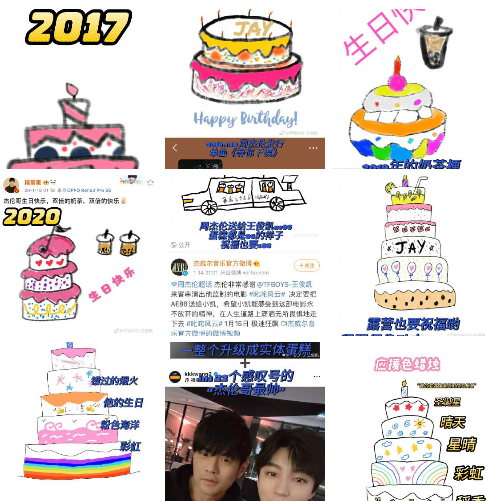 王俊凱連續9年替偶像周杰倫慶生、親手繪製蛋糕照。