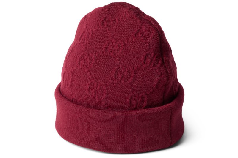 GUCCI 暗紅色毛帽 ，NT$15,800