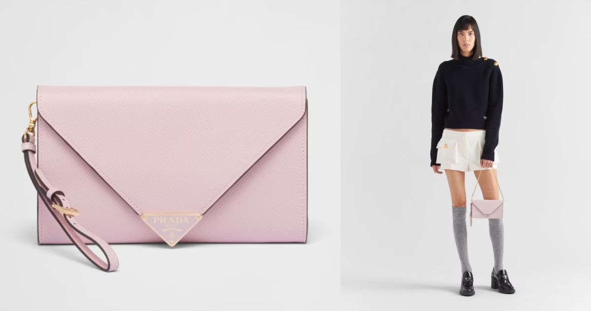 Prada Saffiano皮革萬用包，未定價