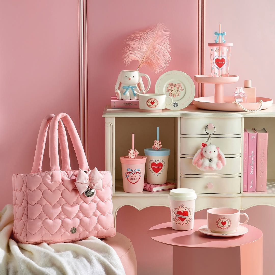 韓國情人節推出甜心小兔系列杯款