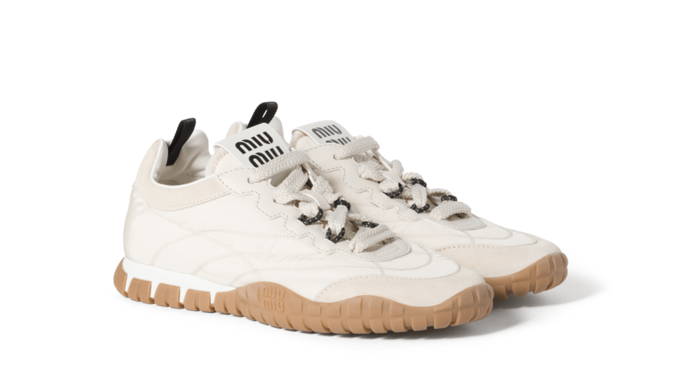 Miu Miu Tyre 運動鞋 (綁帶象牙白),NT$ 37,500