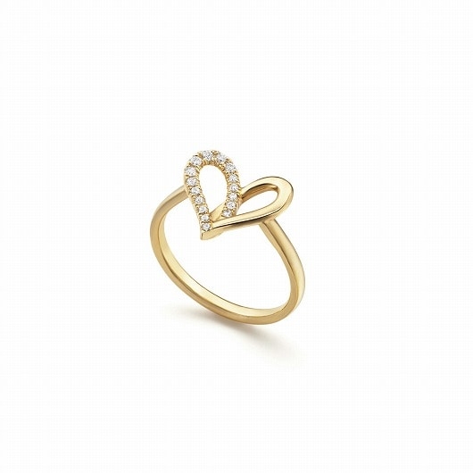 AHKAH fil rouge 18K黃金鑽石戒指(大)，NT$38,200