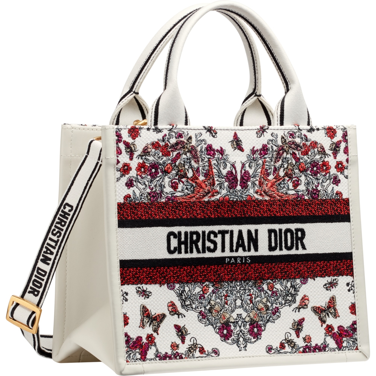 Dior Book Tote Le Coeur des Curiosités圖騰刺繡小型托特包，NT$120,000