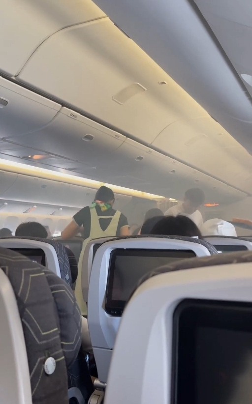 2025年1月長榮機上發生行動電源燃燒狀況