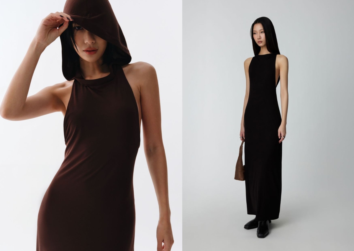 Doe:Molly 挖背連帽洋裝(S/S+/M/M+),NT$2,480