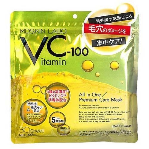 MDSKIN LABO 頂級維他命C透亮面膜30入,NT$330