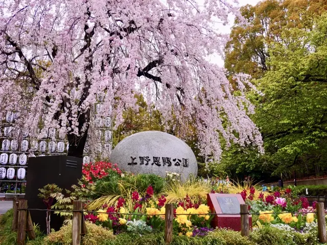 上野公園賞櫻景點路線推薦 入口處石像