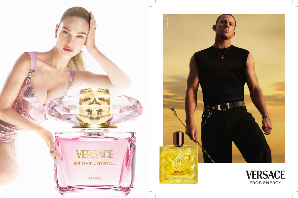 凡賽斯香戀水晶女性香精(左)、凡賽斯艾諾斯．愛神力量男性淡香精(右)