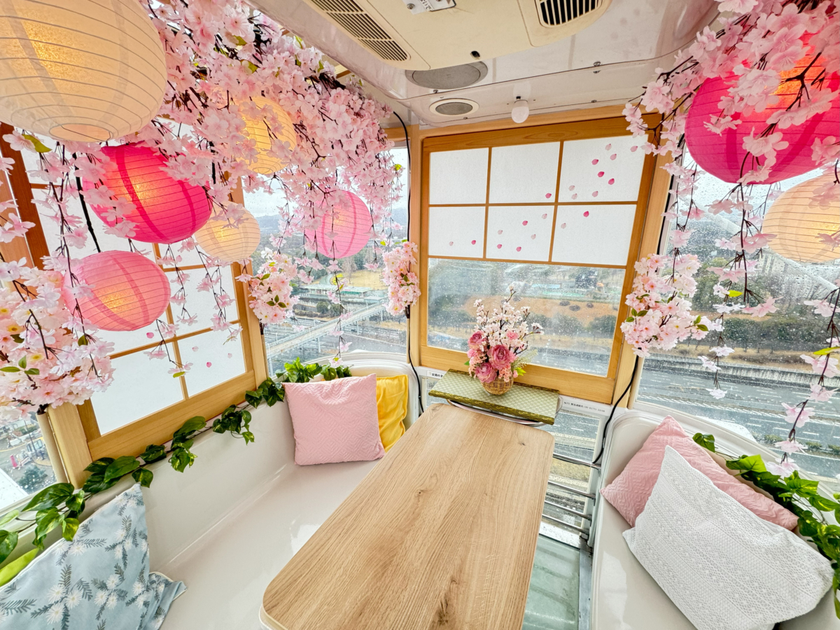 日本最高摩天輪「OSAKA WHEEL」迎櫻花季