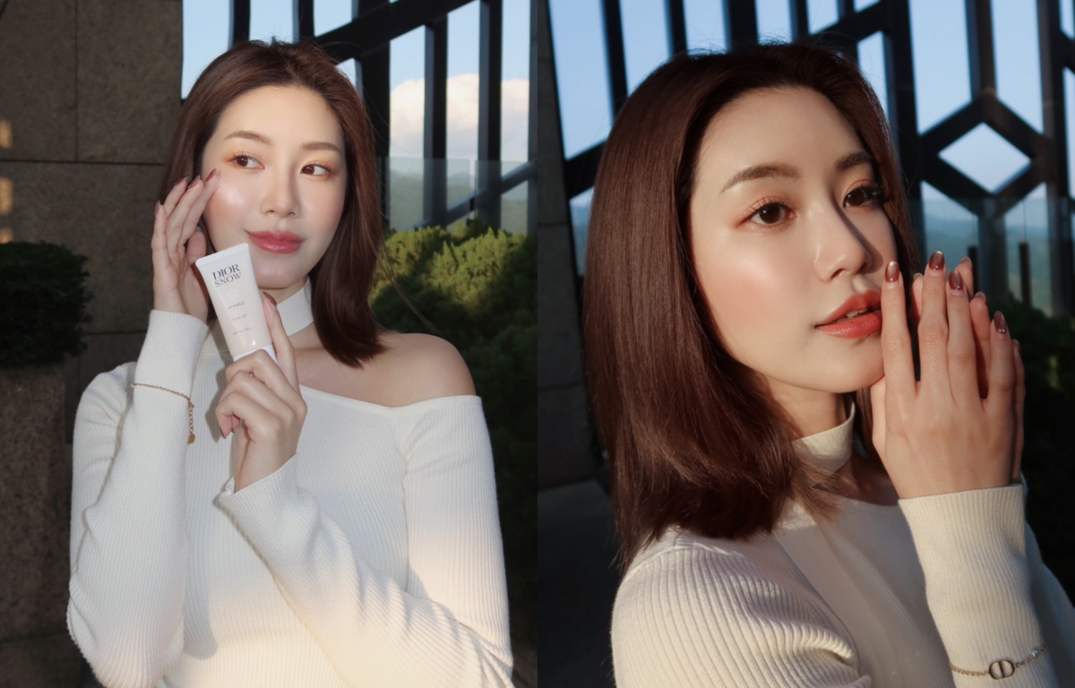 迪奧雪晶靈潤色隔離亮妍霜