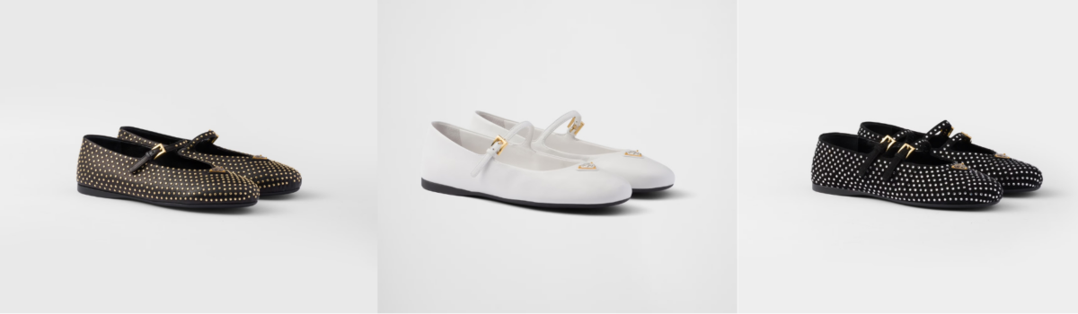 Prada 芭蕾舞平底鞋，價格店洽