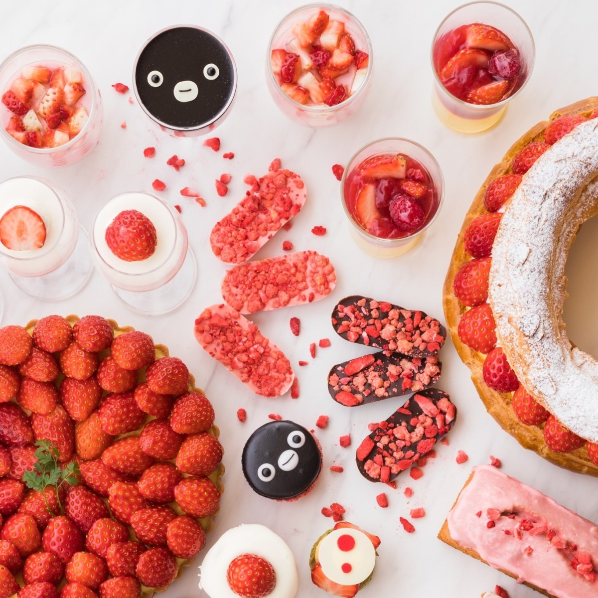 「Suica企鵝草莓甜點饗宴」粉嫩可愛令人揚起少女心。