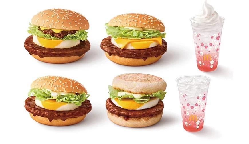 日本春季「照燒家族」加上「紅豆麻糬草莓大福派」共有7大品項。