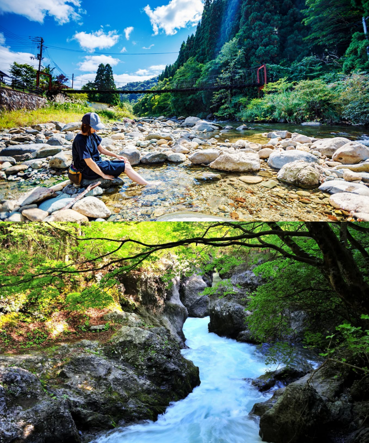 日本秋田美人線_川原之湯 & 真瀨溪谷