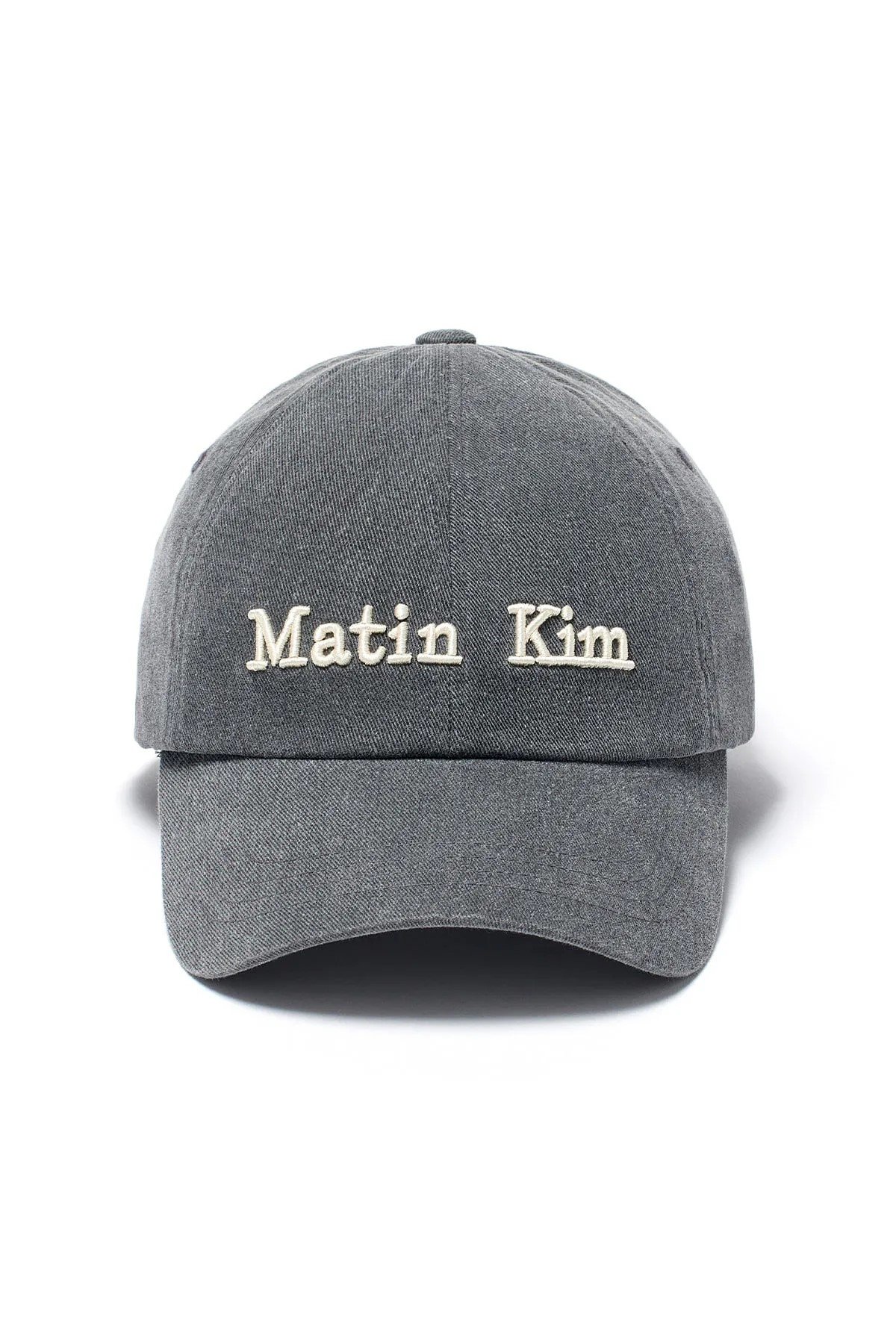 MATIN KIM 立體LOGO刺繡棒球帽_水洗灰，NT$1,690