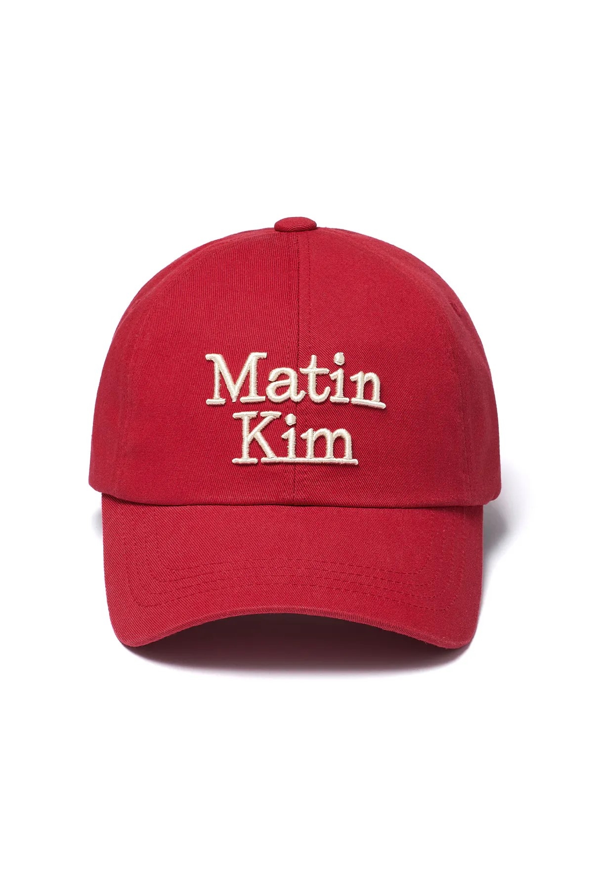 MATIN KIM 立體LOGO刺繡棒球帽_紅，NT$1,690