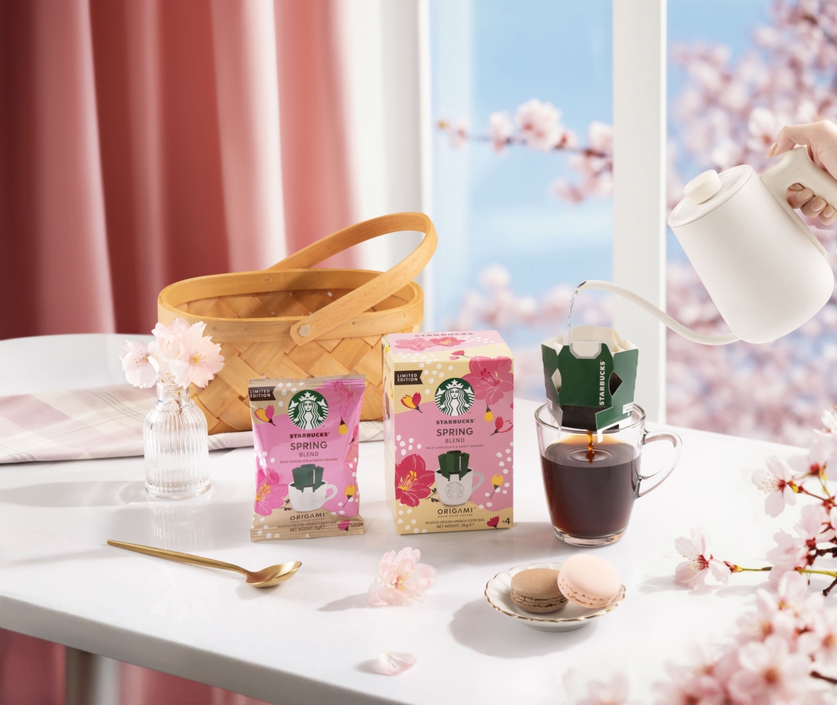 「星巴克® Origami™手沖每日精選春季綜合濾掛咖啡」絕美回歸。