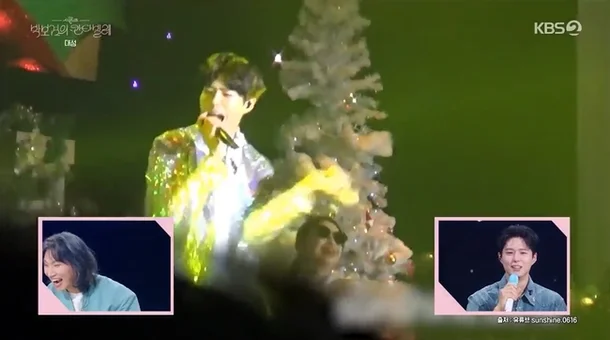 朴寶劍過去在日本粉絲見面會上演唱〈看我貴順〉日語版的青澀畫面。