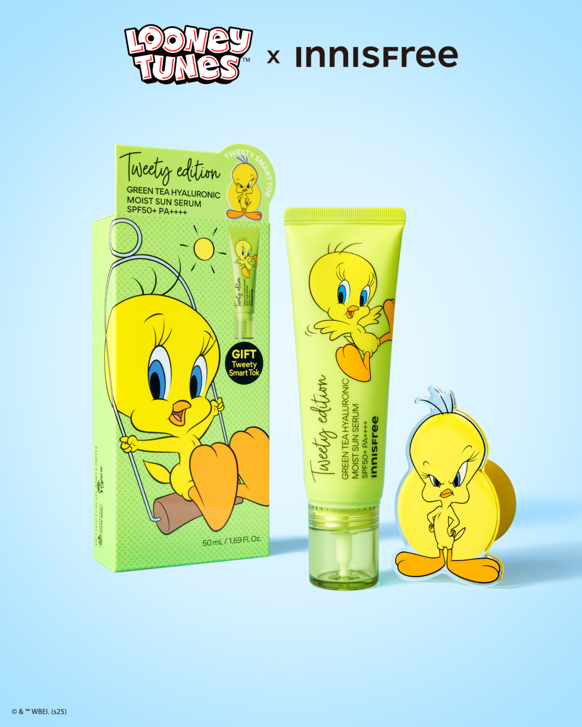INNISFREE 綠茶保濕防曬組(Tweety限量版),NT$780