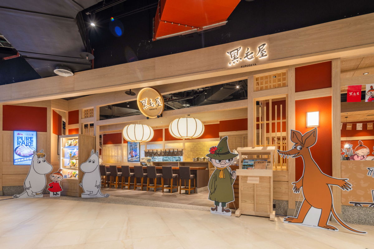 黑毛屋「MOOMIN姆明」主題鍋物店電裝