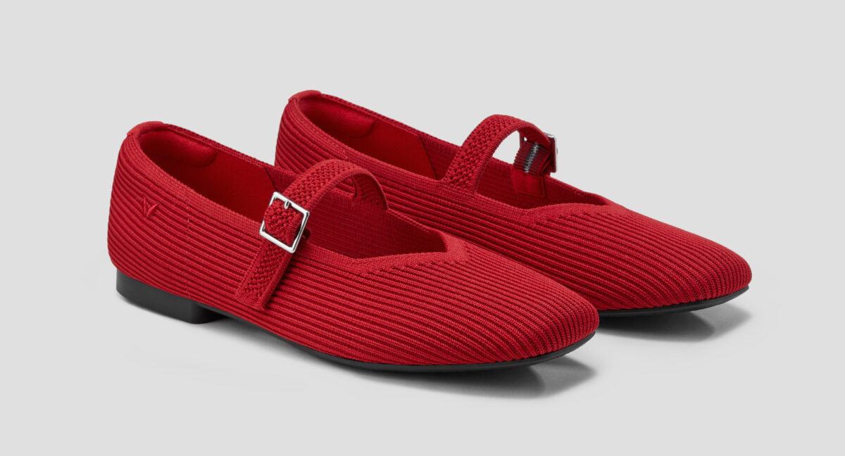 VIVAIA 紅色環保瑪莉珍鞋,NT$ 3,980