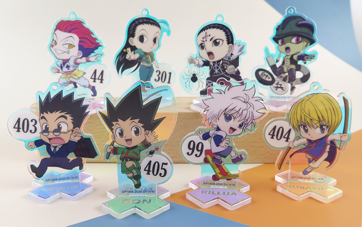 限量獵人彩虹炫光小立牌120元（共8款）