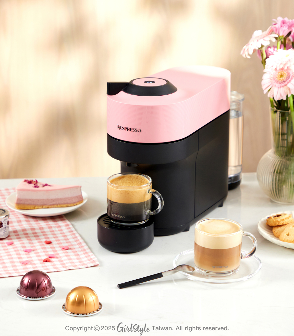 Nespresso VERTUO POP 咖啡機 #櫻花粉