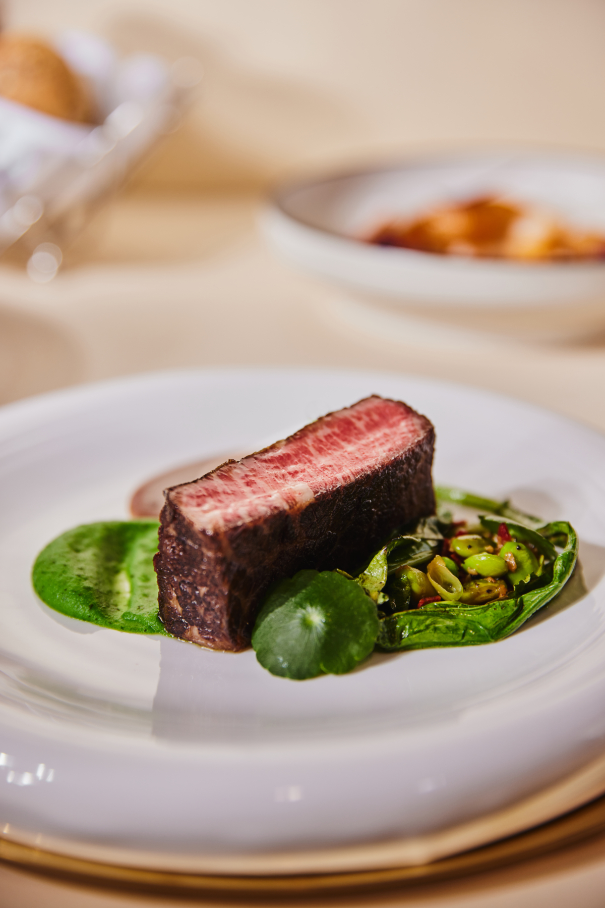 慕軒飯店攜手LA MER主菜-原木炭烤美國極佳級牛小排