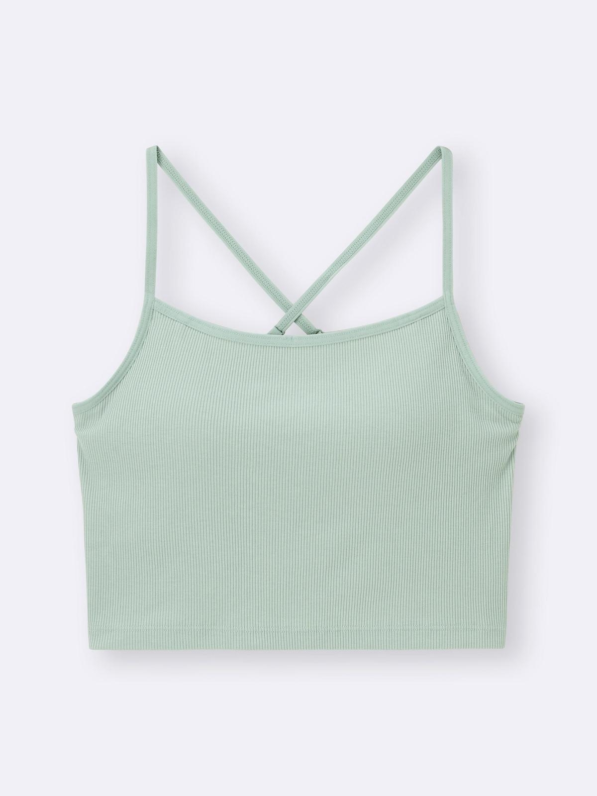 GU 女裝 bra-feel2WAY短版細肩帶背心，NT$390