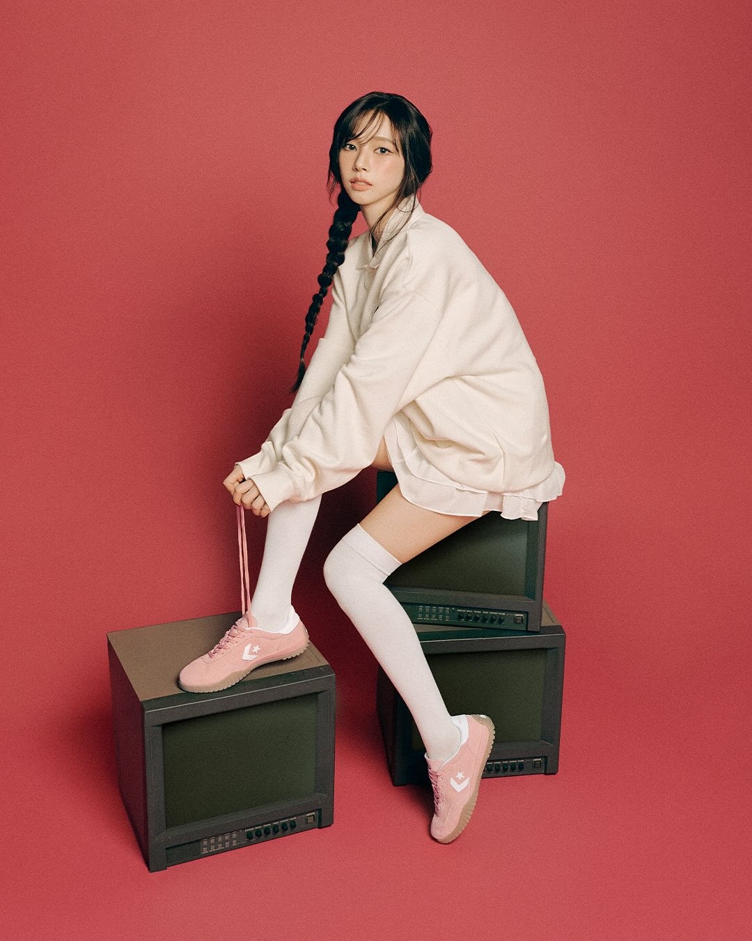 aespa Karina同款蜜桃粉充滿暖意與活力