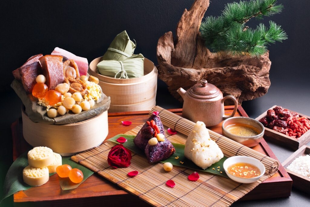 台中李方艾美酒店「艾美端午粽禮」集結豪奢食材與典雅風格。