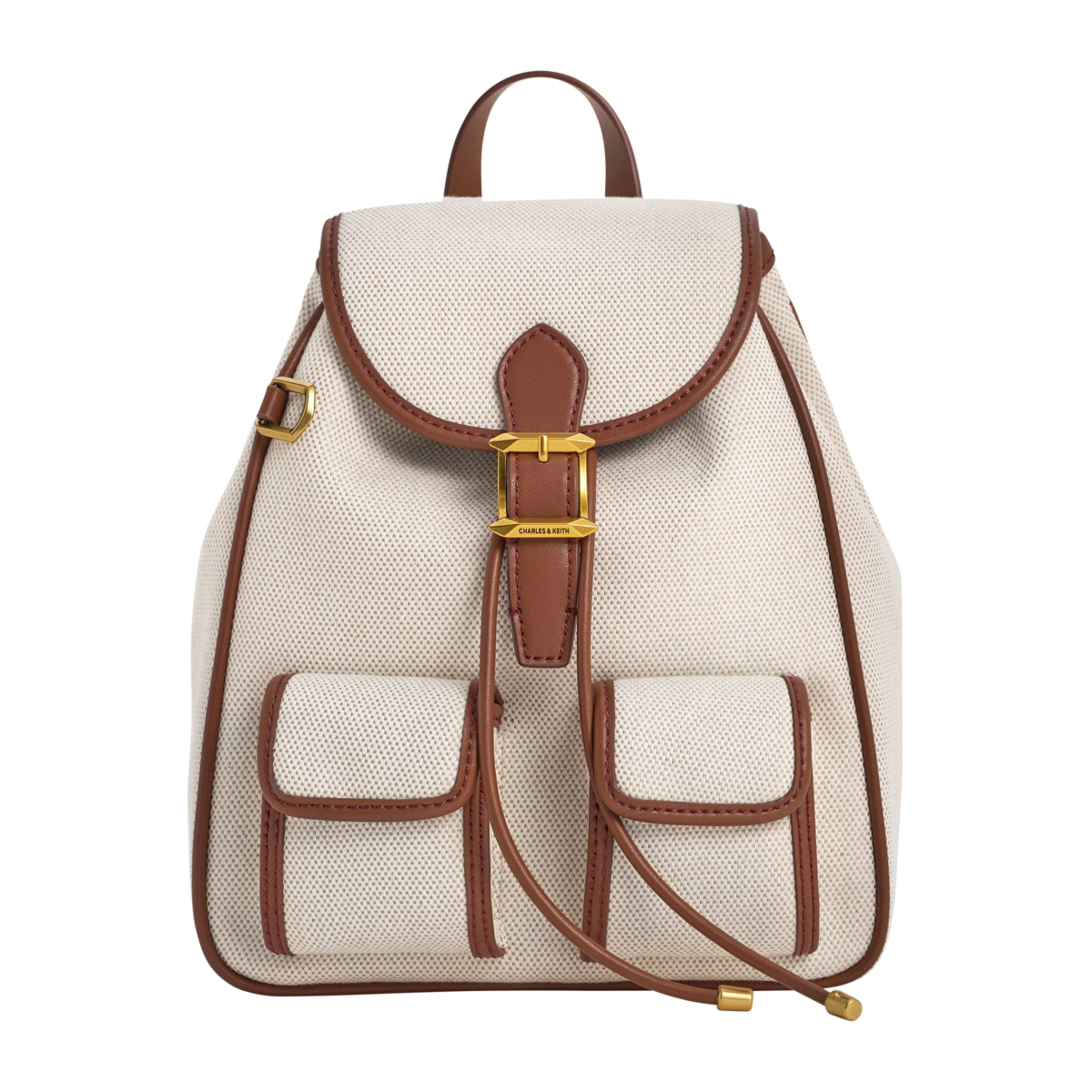 CHARLES & KEITH Bryna 帆布後背包，NT $2,990