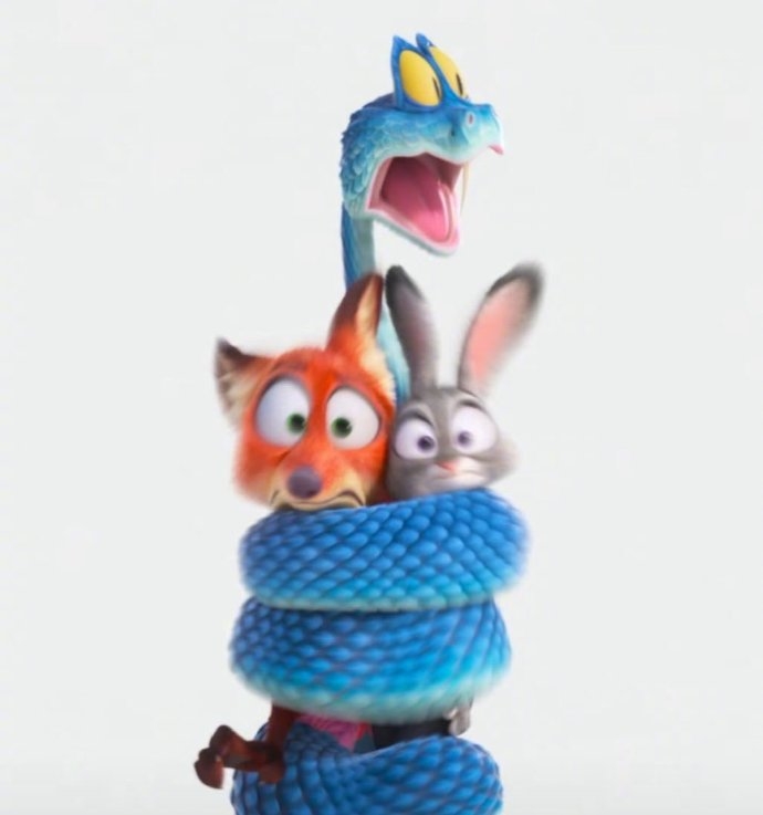 蛇將成為《動物方城市2》哈茱蒂、胡尼克新夥伴