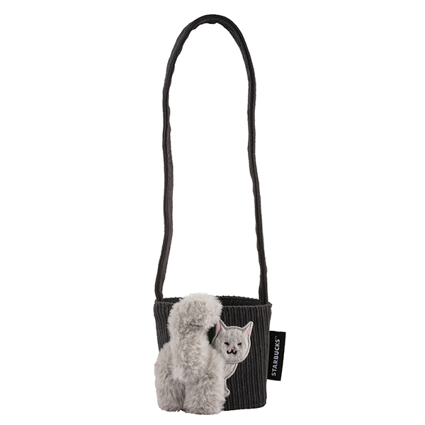 星巴克「灰貓尾巴便利單杯提袋」。