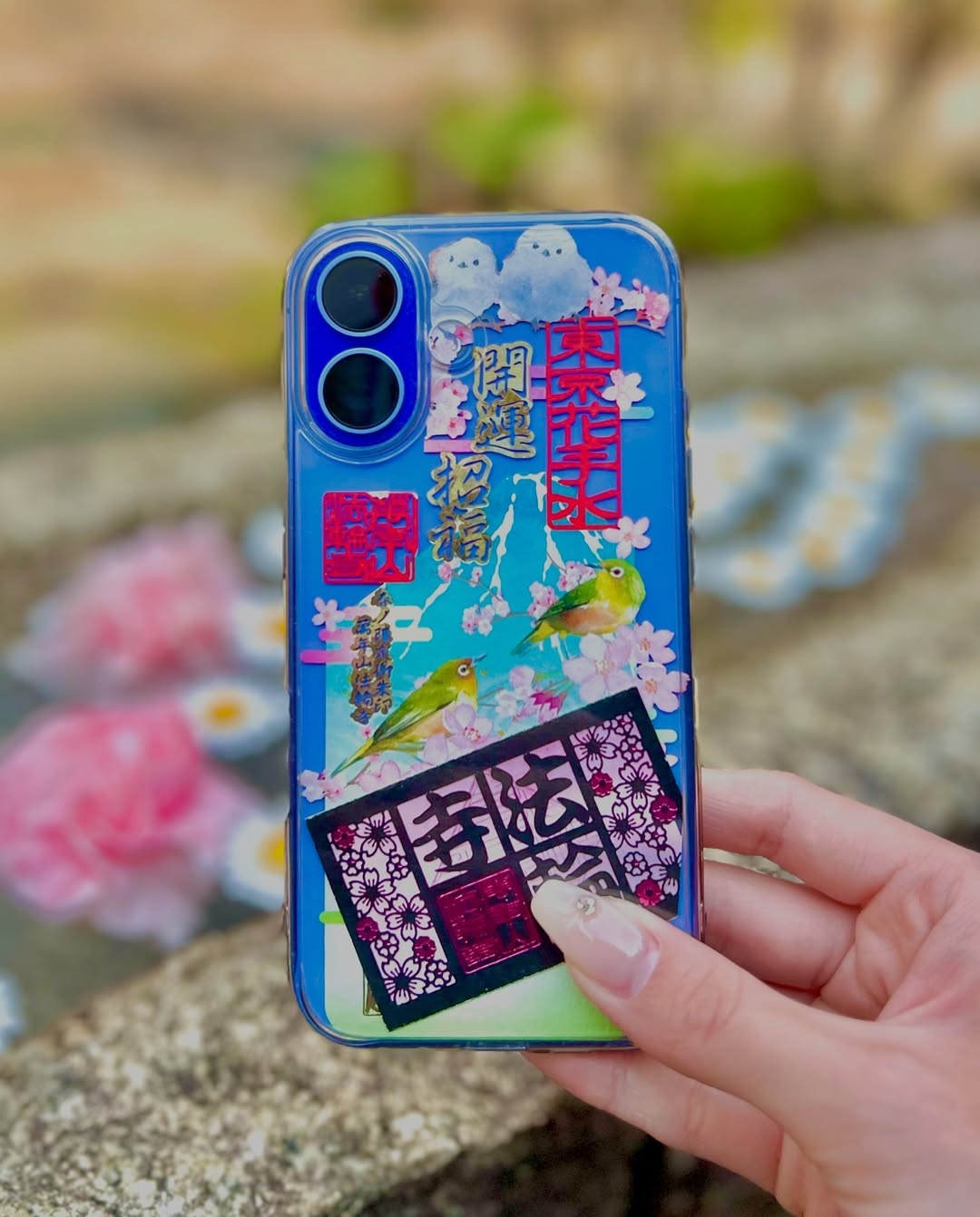 法輪寺IG還分享放進手機殼裝飾