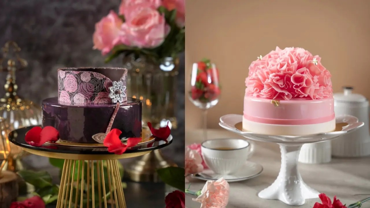 君品酒店以花朵意象打造燦爛綻放的母親節蛋糕。